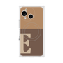 プレミアムスクエアケース with SnapMag［ オリジナル - initial two tone - E brown ］
