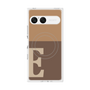 プレミアムスクエアケース with SnapMag［ オリジナル - initial two tone - E brown ］