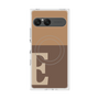 プレミアムスクエアケース with SnapMag［ オリジナル - initial two tone - E brown ］