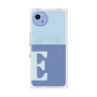 プレミアムスクエアケース with SnapMag［ オリジナル - initial two tone - E blue ］