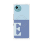 プレミアムスクエアケース with SnapMag［ オリジナル - initial two tone - E blue ］