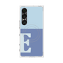 プレミアムスクエアケース with SnapMag［ オリジナル - initial two tone - E blue ］
