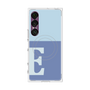 プレミアムスクエアケース with SnapMag［ オリジナル - initial two tone - E blue ］