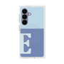 プレミアムスクエアケース with SnapMag［ オリジナル - initial two tone - E blue ］