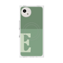 プレミアムスクエアケース with SnapMag［ オリジナル - initial two tone - E green ］
