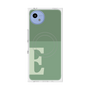 プレミアムスクエアケース with SnapMag［ オリジナル - initial two tone - E green ］