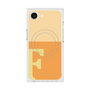 プレミアムスクエアケース with SnapMag［ オリジナル - initial two tone - F orange ］