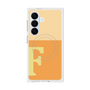 プレミアムスクエアケース with SnapMag［ オリジナル - initial two tone - F orange ］