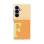 プレミアムスクエアケース with SnapMag［ オリジナル - initial two tone - F orange ］