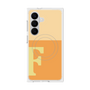 プレミアムスクエアケース with SnapMag［ オリジナル - initial two tone - F orange ］