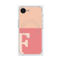 プレミアムスクエアケース with SnapMag［ オリジナル - initial two tone - F pink ］