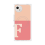 プレミアムスクエアケース with SnapMag［ オリジナル - initial two tone - F pink ］