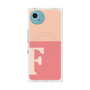 プレミアムスクエアケース with SnapMag［ オリジナル - initial two tone - F pink ］