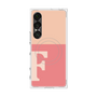 プレミアムスクエアケース with SnapMag［ オリジナル - initial two tone - F pink ］