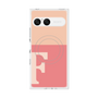 プレミアムスクエアケース with SnapMag［ オリジナル - initial two tone - F pink ］