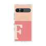 プレミアムスクエアケース with SnapMag［ オリジナル - initial two tone - F pink ］