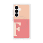 プレミアムスクエアケース with SnapMag［ オリジナル - initial two tone - F pink ］