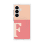 プレミアムスクエアケース with SnapMag［ オリジナル - initial two tone - F pink ］