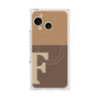 プレミアムスクエアケース with SnapMag［ オリジナル - initial two tone - F brown ］