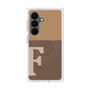 プレミアムスクエアケース with SnapMag［ オリジナル - initial two tone - F brown ］