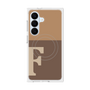 プレミアムスクエアケース with SnapMag［ オリジナル - initial two tone - F brown ］