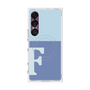プレミアムスクエアケース with SnapMag［ オリジナル - initial two tone - F blue ］
