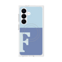 プレミアムスクエアケース with SnapMag［ オリジナル - initial two tone - F blue ］