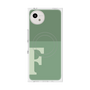 プレミアムスクエアケース with SnapMag［ オリジナル - initial two tone - F green ］