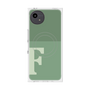 プレミアムスクエアケース with SnapMag［ オリジナル - initial two tone - F green ］