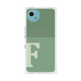 プレミアムスクエアケース with SnapMag［ オリジナル - initial two tone - F green ］