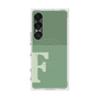 プレミアムスクエアケース with SnapMag［ オリジナル - initial two tone - F green ］