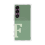 プレミアムスクエアケース with SnapMag［ オリジナル - initial two tone - F green ］