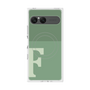 プレミアムスクエアケース with SnapMag［ オリジナル - initial two tone - F green ］