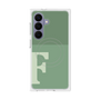 プレミアムスクエアケース with SnapMag［ オリジナル - initial two tone - F green ］