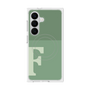 プレミアムスクエアケース with SnapMag［ オリジナル - initial two tone - F green ］