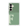 プレミアムスクエアケース with SnapMag［ オリジナル - initial two tone - F green ］