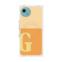 プレミアムスクエアケース with SnapMag［ オリジナル - initial two tone - G orange ］