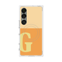 プレミアムスクエアケース with SnapMag［ オリジナル - initial two tone - G orange ］