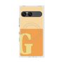 プレミアムスクエアケース with SnapMag［ オリジナル - initial two tone - G orange ］