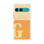プレミアムスクエアケース with SnapMag［ オリジナル - initial two tone - G orange ］