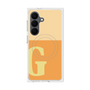 プレミアムスクエアケース with SnapMag［ オリジナル - initial two tone - G orange ］