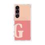 プレミアムスクエアケース with SnapMag［ オリジナル - initial two tone - G pink ］