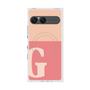 プレミアムスクエアケース with SnapMag［ オリジナル - initial two tone - G pink ］
