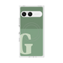 プレミアムスクエアケース with SnapMag［ オリジナル - initial two tone - G green ］