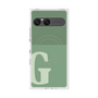 プレミアムスクエアケース with SnapMag［ オリジナル - initial two tone - G green ］