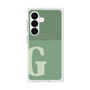 プレミアムスクエアケース with SnapMag［ オリジナル - initial two tone - G green ］