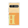 プレミアムスクエアケース with SnapMag［ オリジナル - initial two tone - H orange ］