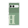 プレミアムスクエアケース with SnapMag［ オリジナル - initial two tone - H green ］