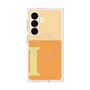 プレミアムスクエアケース with SnapMag［ オリジナル - initial two tone - I orange ］