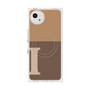 プレミアムスクエアケース with SnapMag［ オリジナル - initial two tone - I brown ］